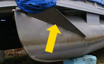 The basic fins that may come with a pontoon boat simply cannot take the wear of actual conditions and do not give you coverage past the tip of the pontoon.